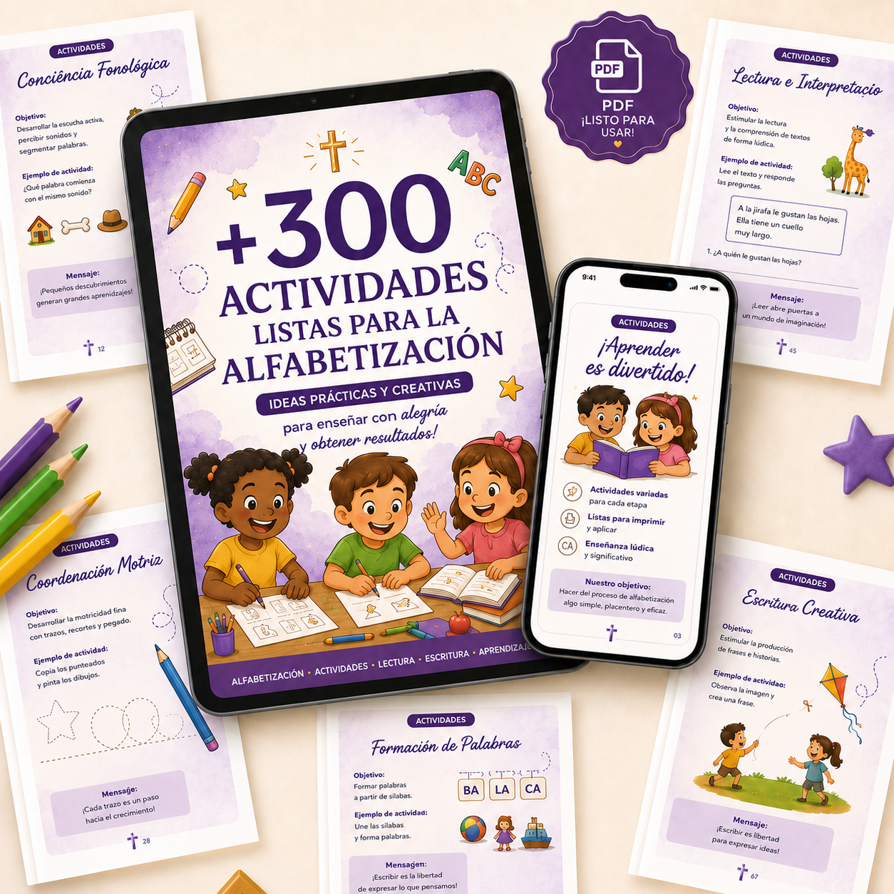 Mockup +500 Dinâmicas para Catequese